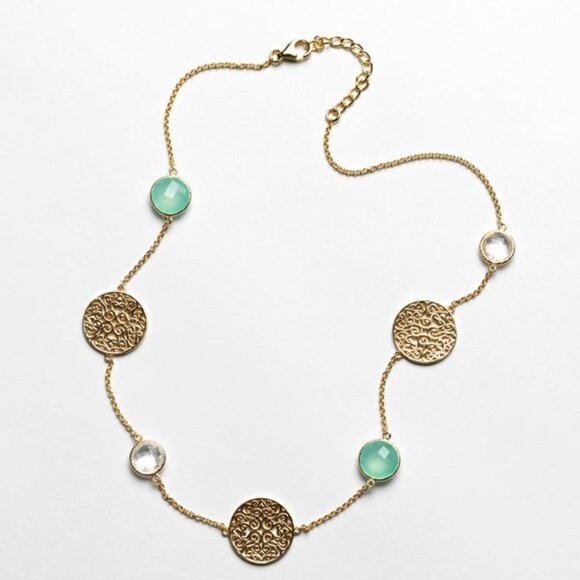 Charleston Chalcedony & Quartz Necklace & Earrings - Picture 8 of 8